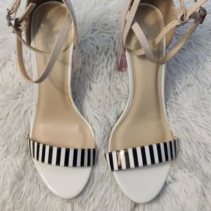 Brand New Sandals with clear heels